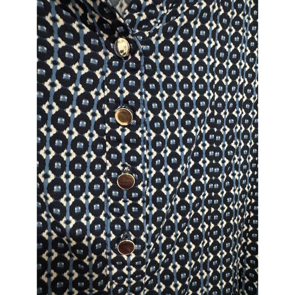 db Established 1962 Women's 3/4 length sleeve Blue Stretch Top 1X Plus - Picture 6 of 6